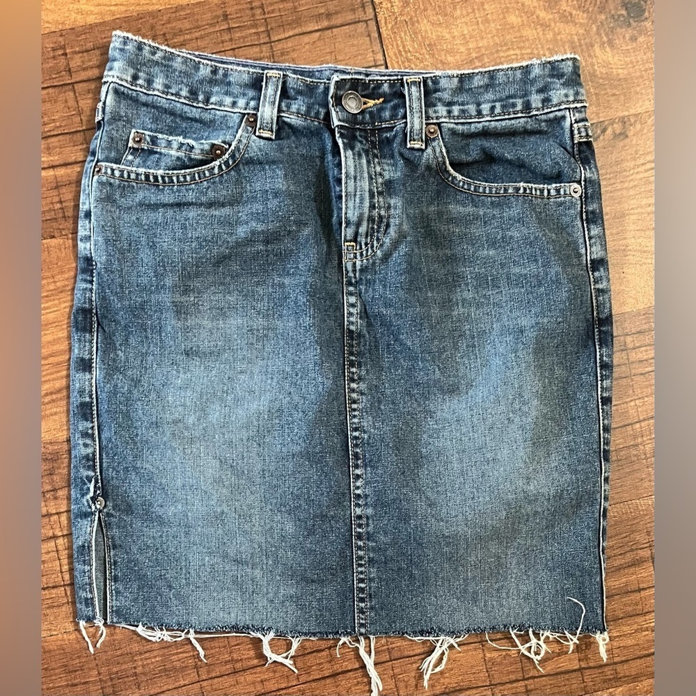 American Eagle Outfitters AE Womens blue Jeans Skirt Sz 0
